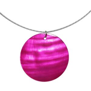 Handcrafted Pink Hammershell Wire Choker